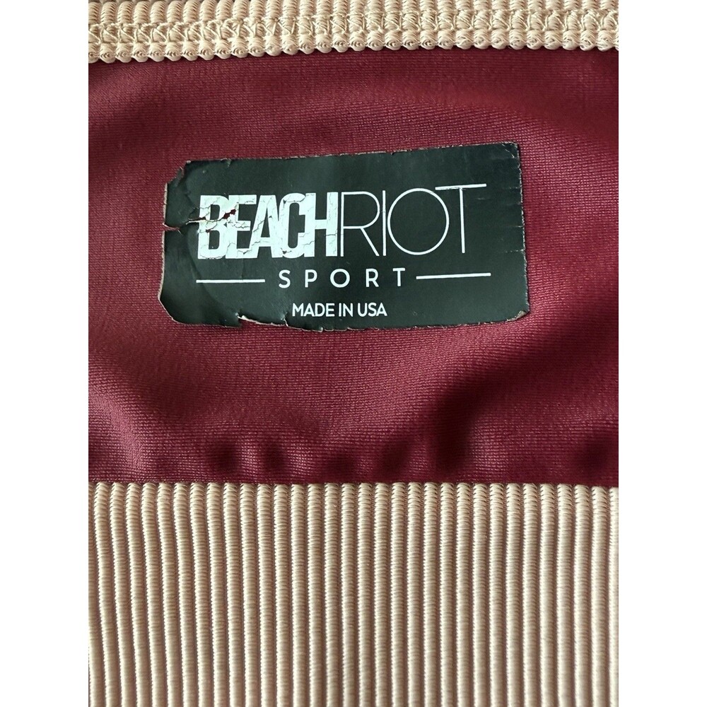 Beach Riot Eva Top Sports Bra Size Small Oxblood - Picture 5 of 9